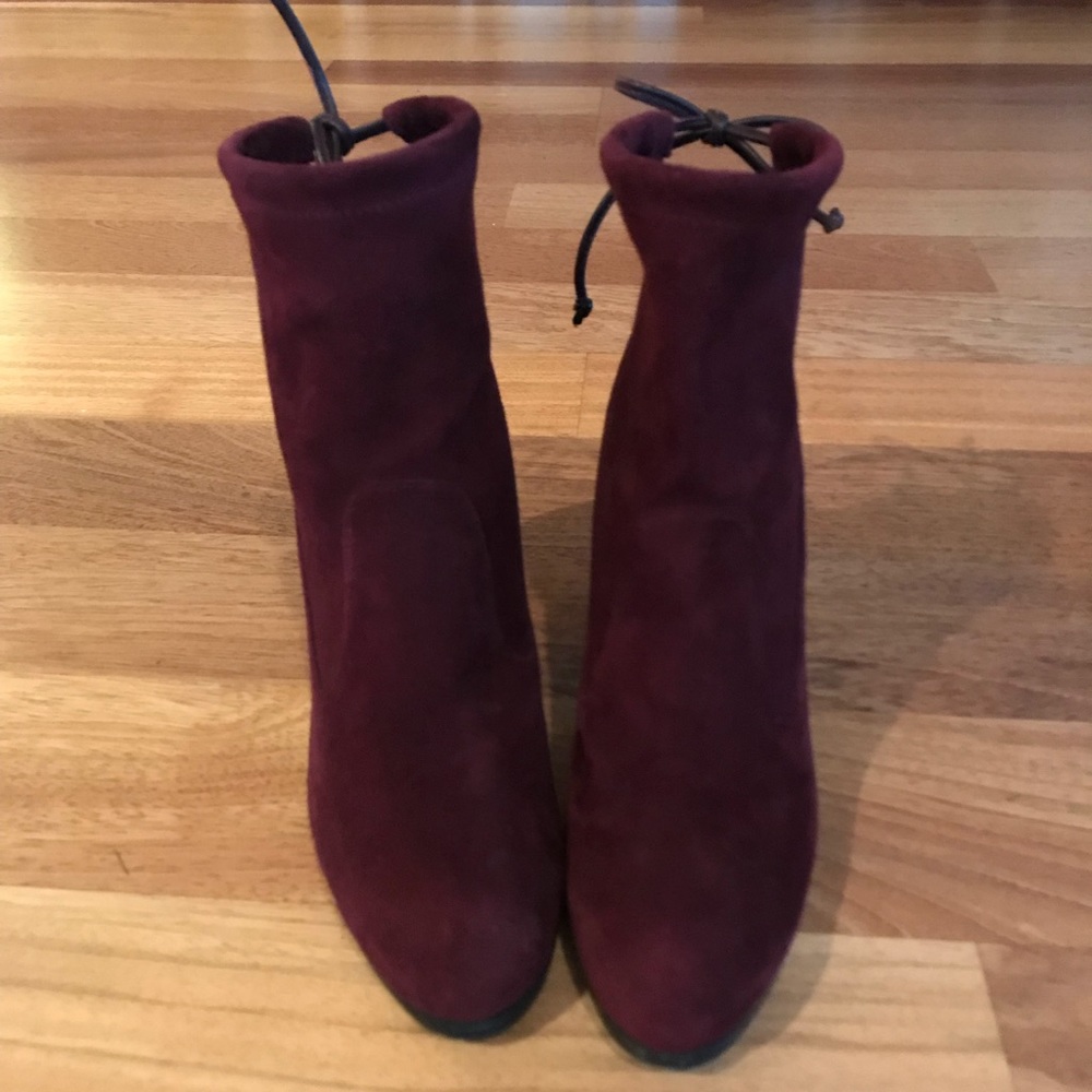 Stuart Weitzman Catch High Heel Suede Boot - image 1